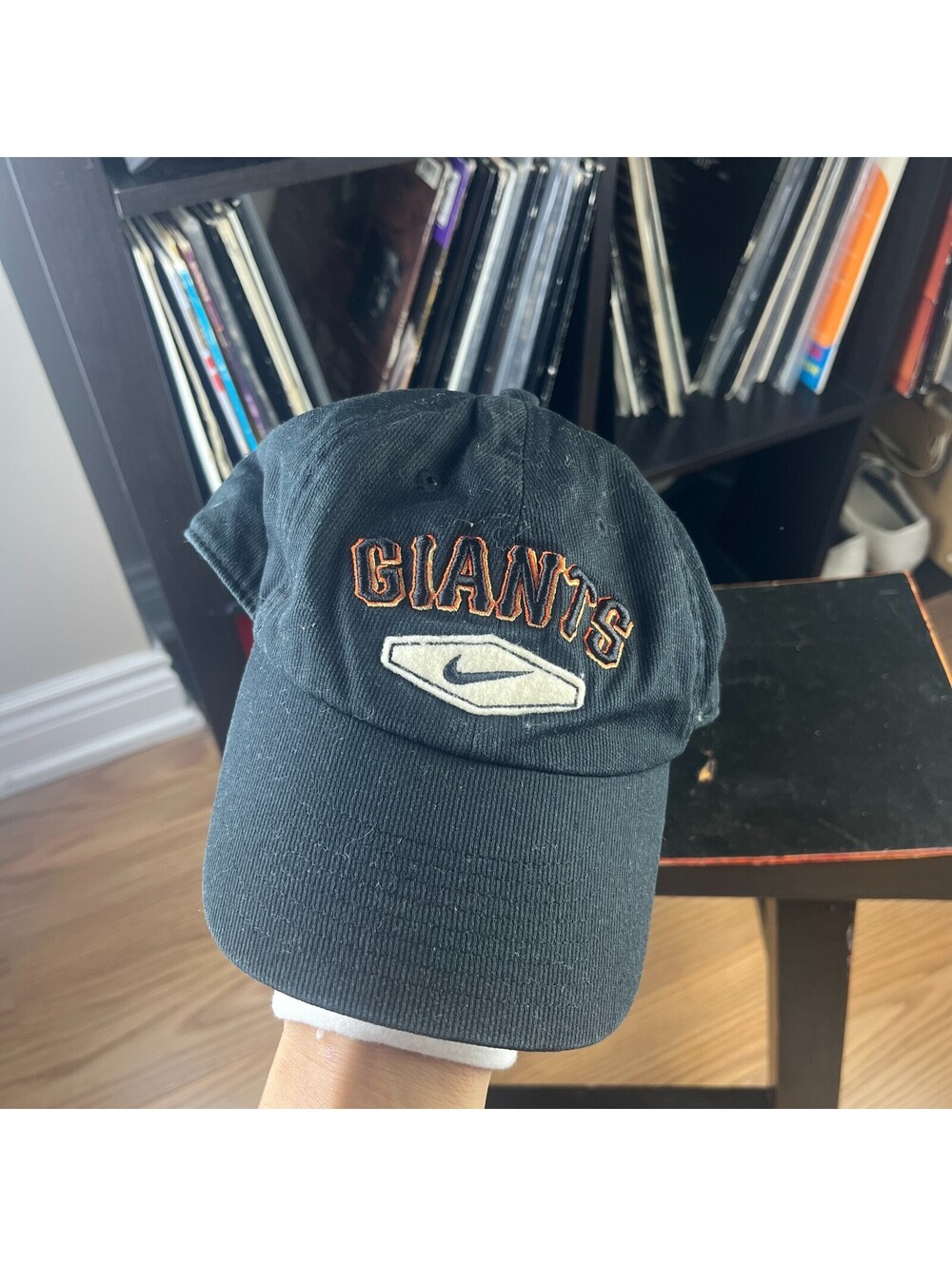 Vintage Nike Giants Black Swoosh Adjustable Baseball Hat